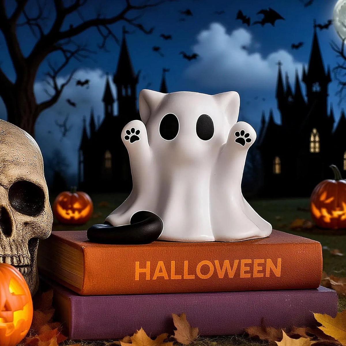 Spooky resin ghost figurines, view 7