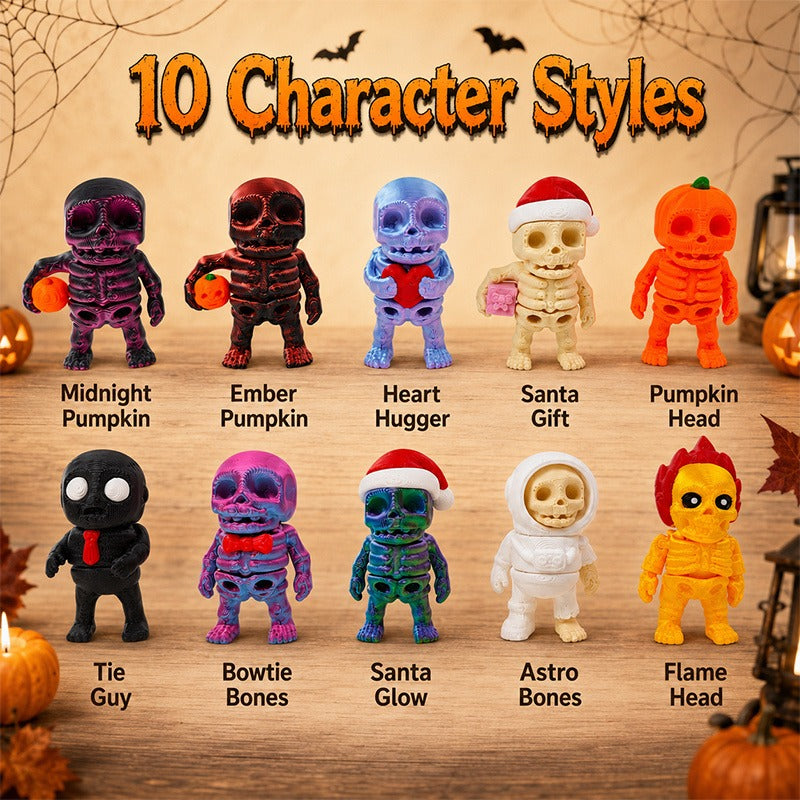 Mini skeleton figurines, 10-piece set, view 6