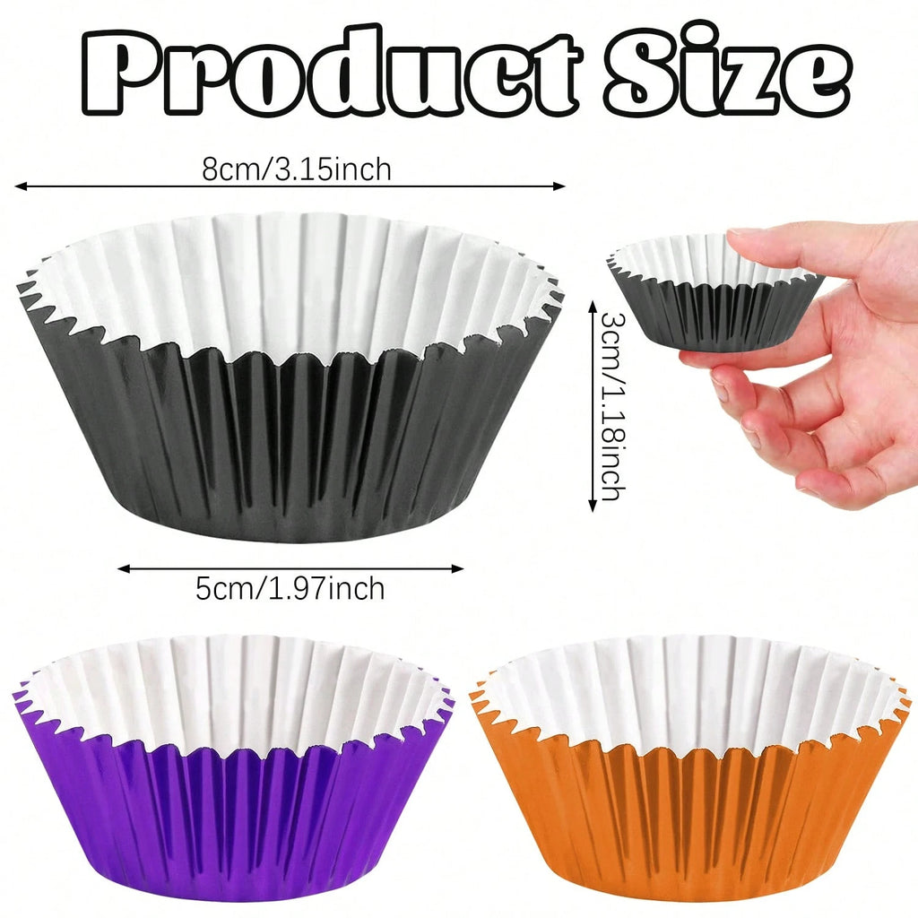 Halloween foil cupcake liners, 300-pack, view 9