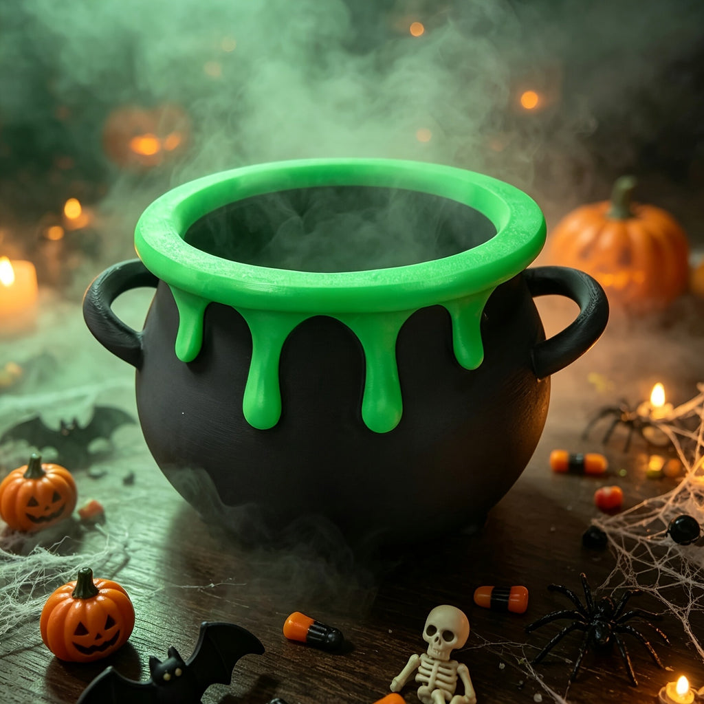 Witch's cauldron candy bowl, view 5