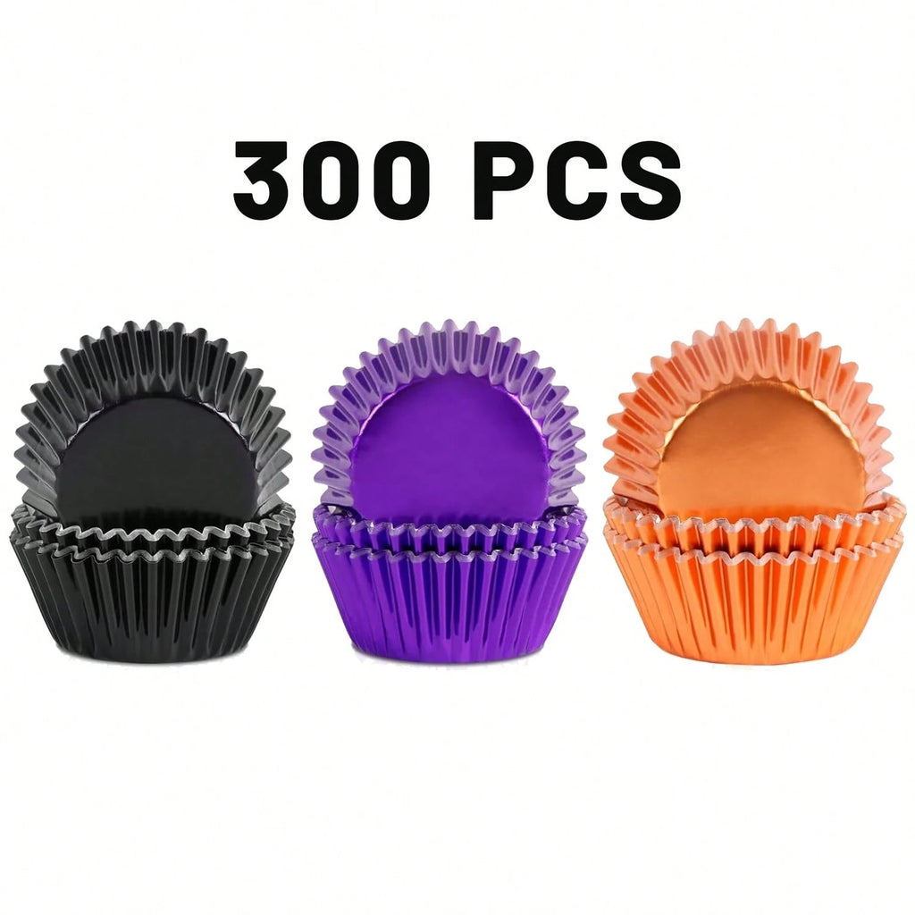 Halloween foil cupcake liners, 300-pack, view 4