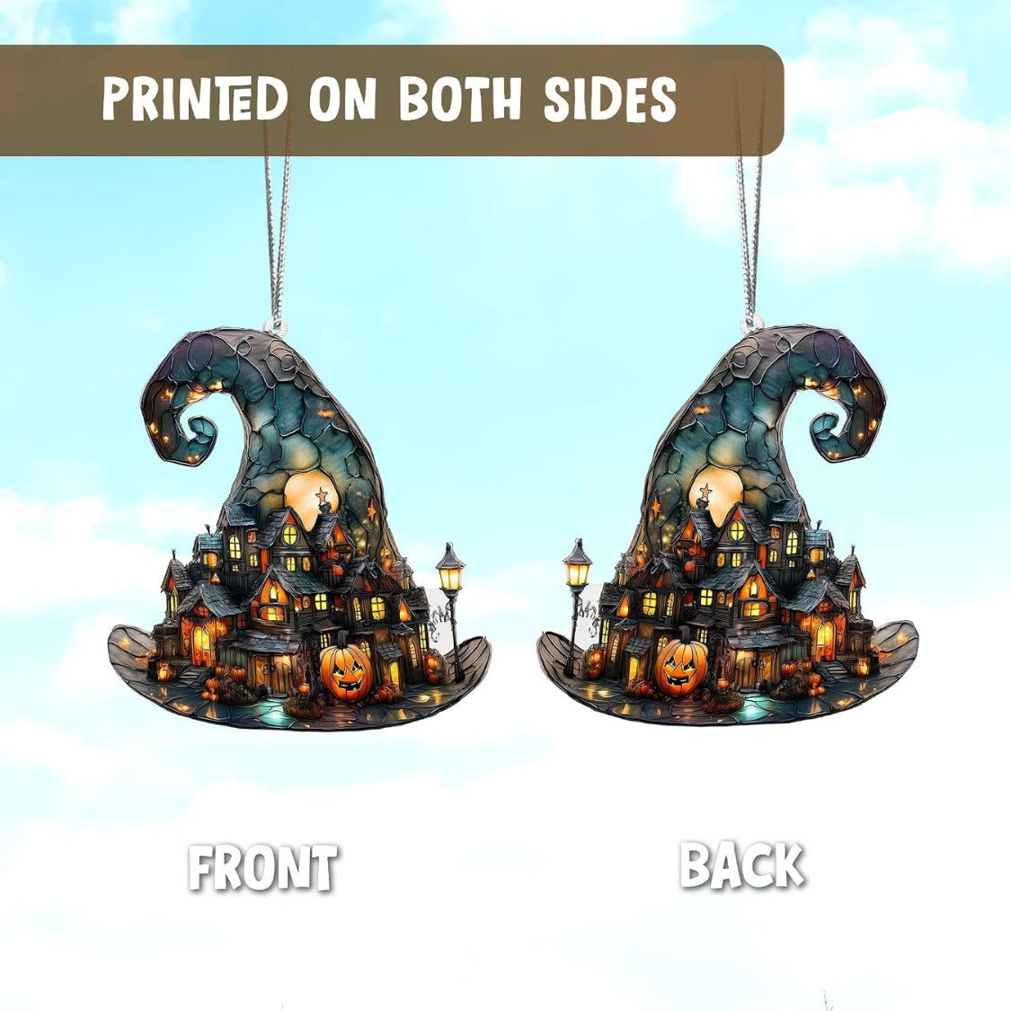 Cute ghost ornament, view 3