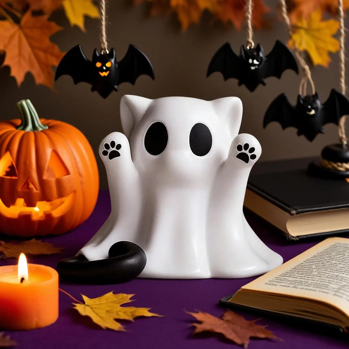 Spooky resin ghost figurines, view 6
