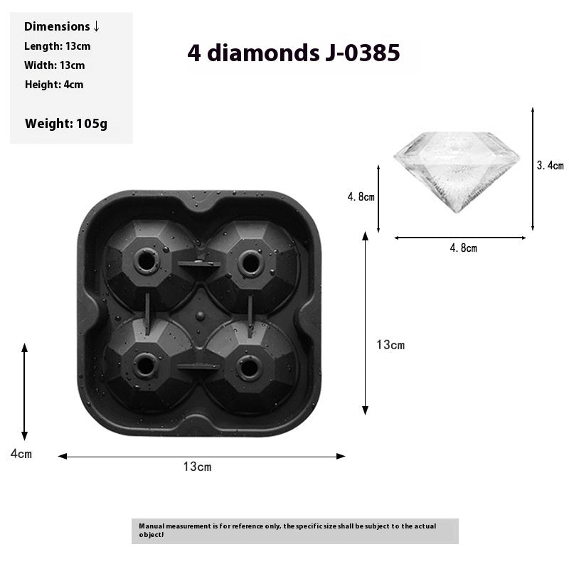 3D silicone skull ice mold, view 7