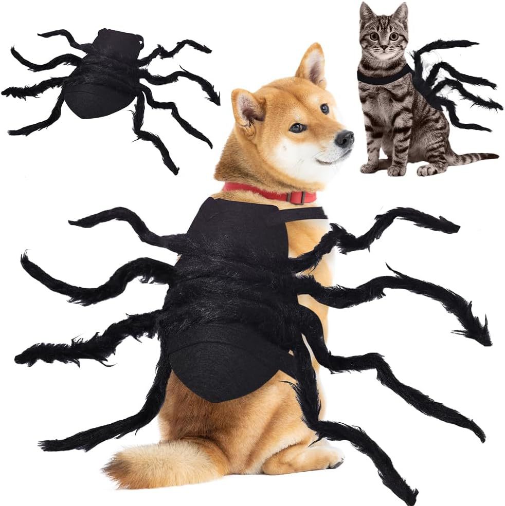 Pet spider costume for dogs and cats, view 2