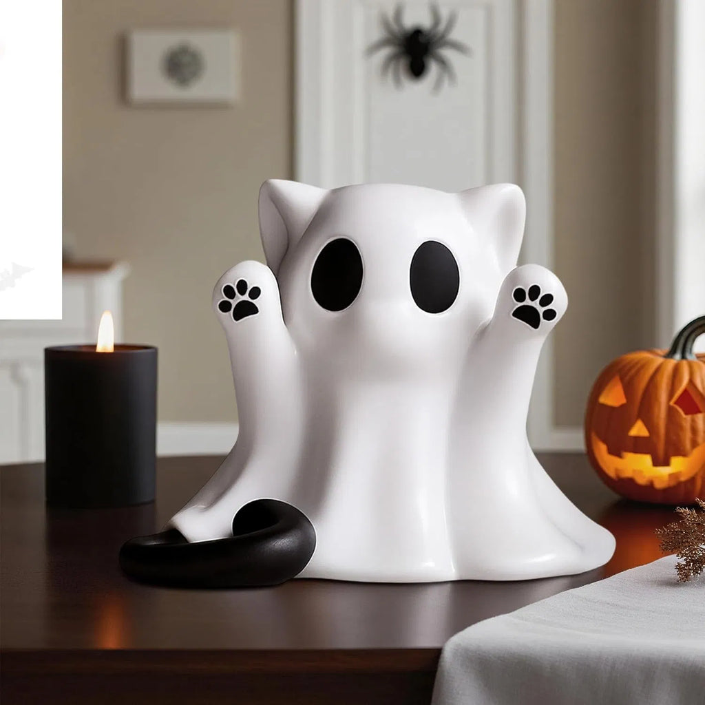 Spooky resin ghost figurines, view 4