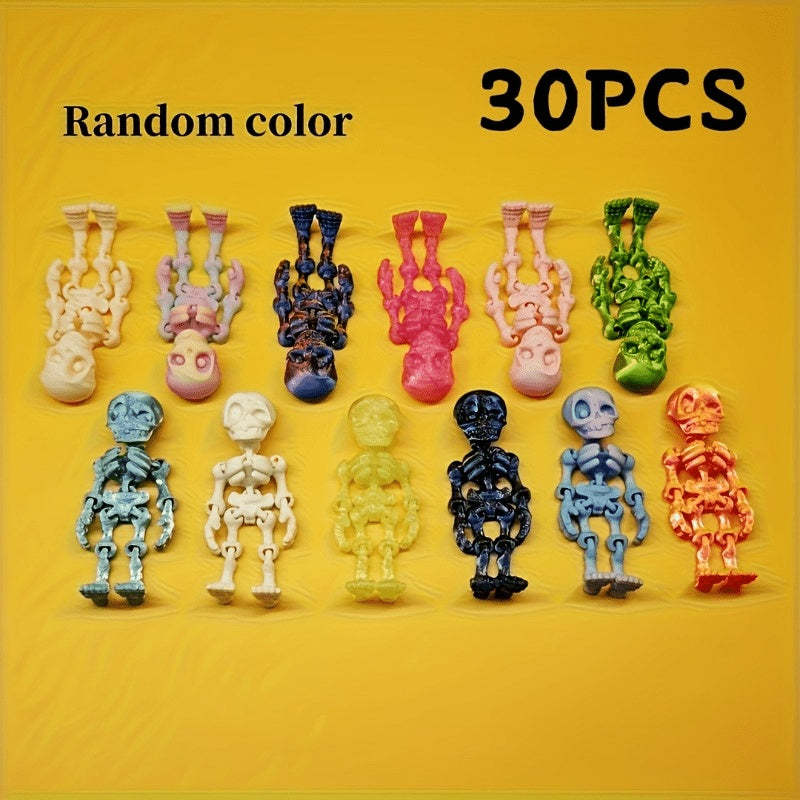Posable mini skeletons party favor pack, view 8
