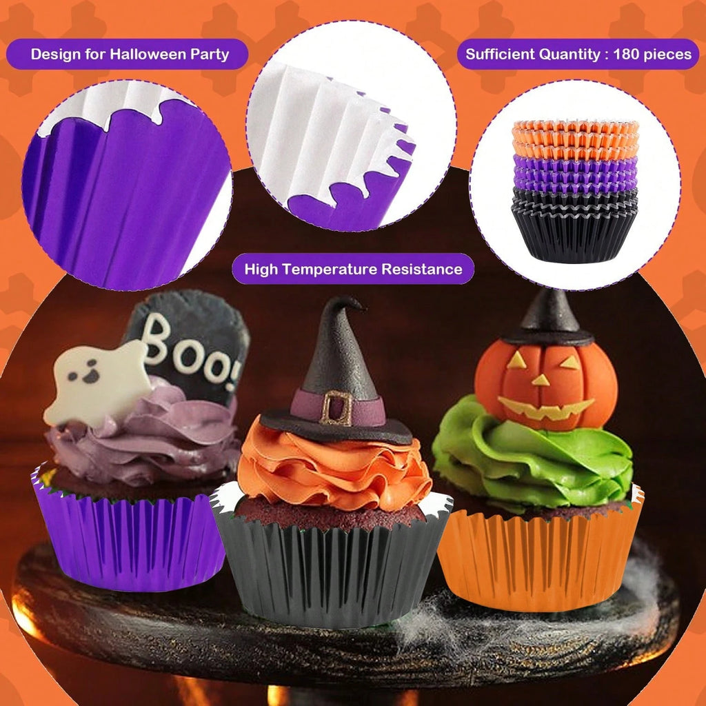 Halloween foil cupcake liners, 300-pack, view 3