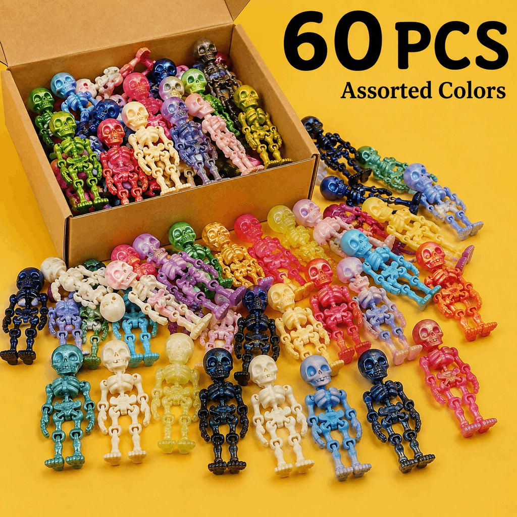 Posable mini skeletons party favor pack, view 10
