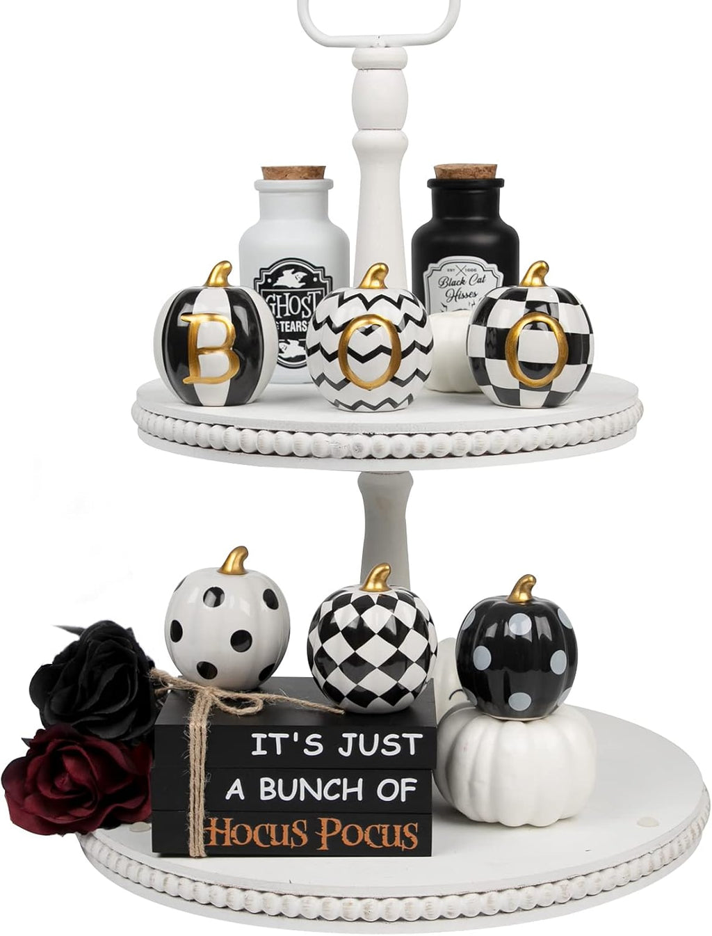 Ceramic Halloween pumpkins, set of 6, view 4