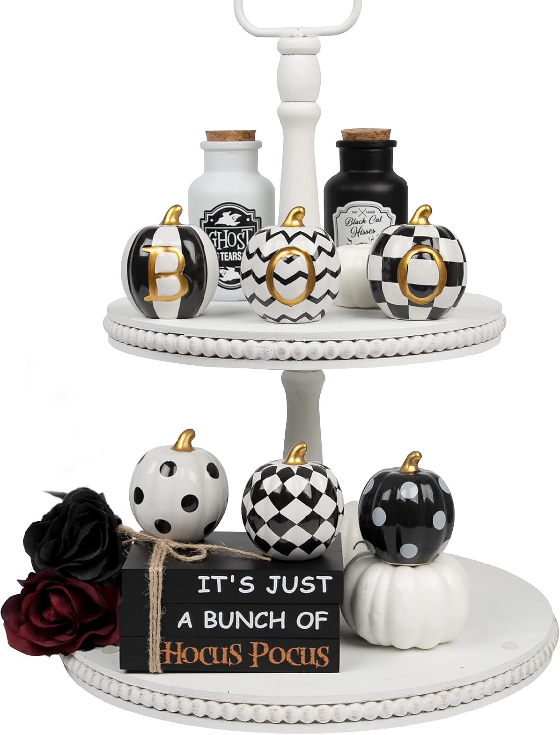 Ceramic Halloween pumpkins, set of 6, view 4