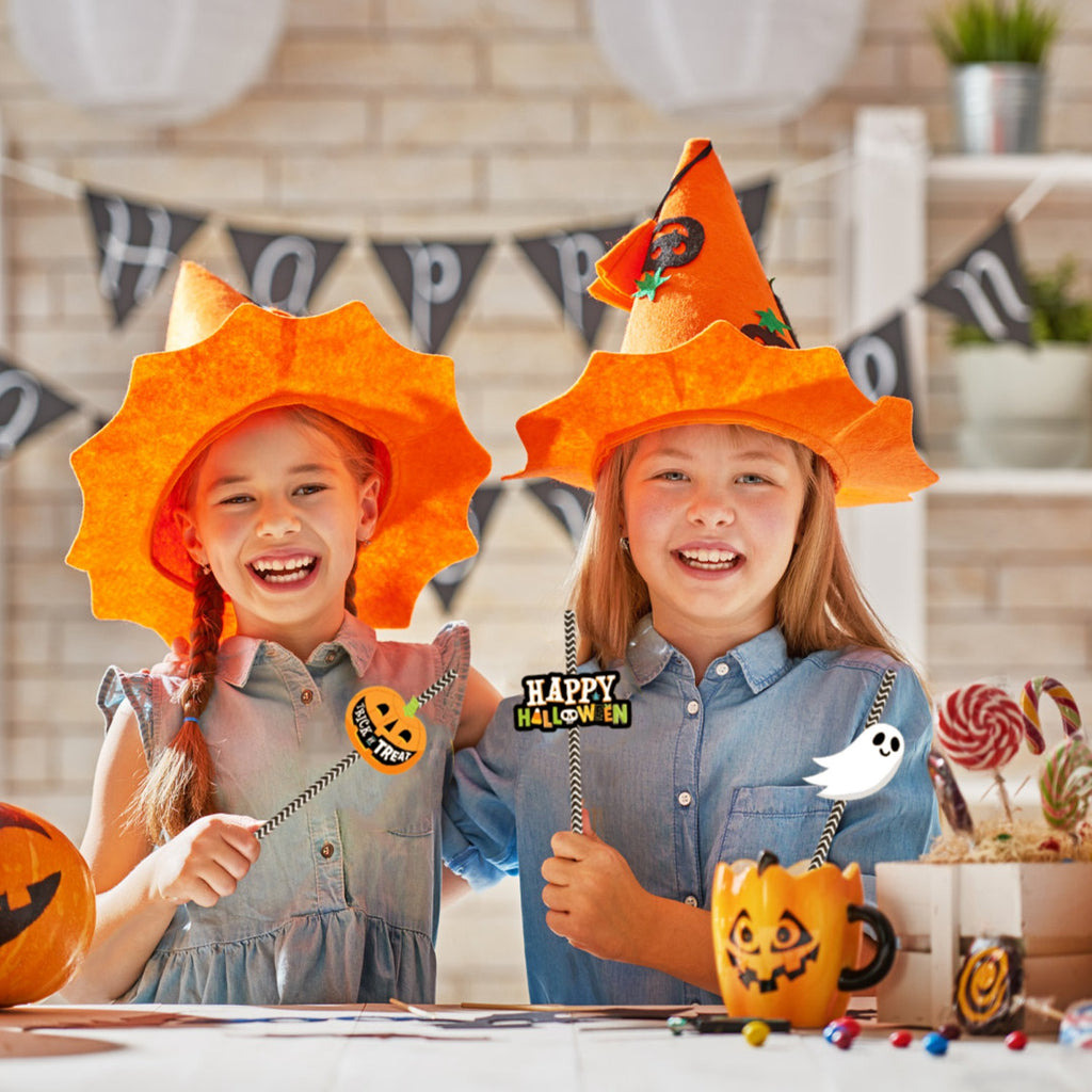 Halloween party straws with toppers, 25-pack, view 6