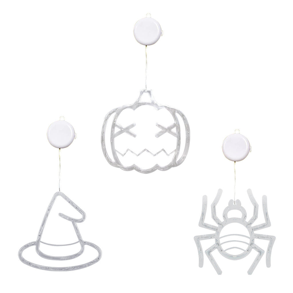 Light-up Halloween window lights, 3-pack, view 5