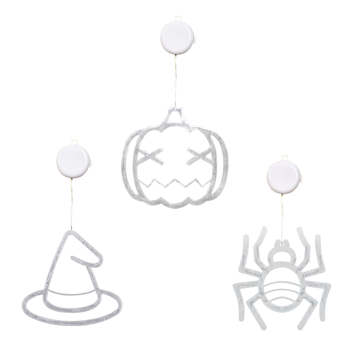 Light-up Halloween window lights, 3-pack, view 5