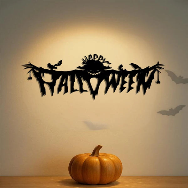 Happy Halloween metal wall art, view 5