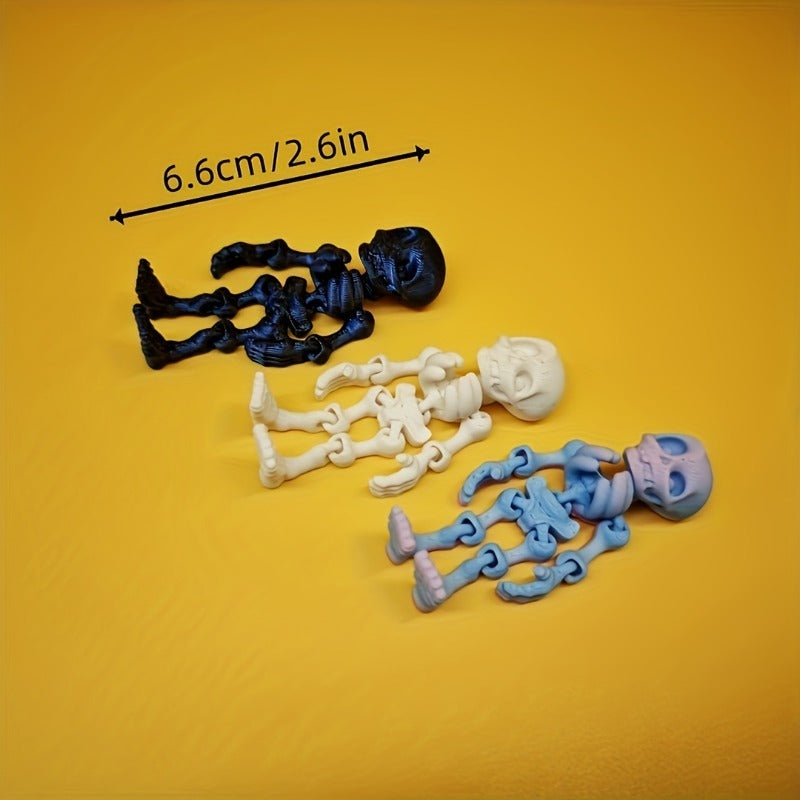 Posable mini skeletons party favor pack, view 2