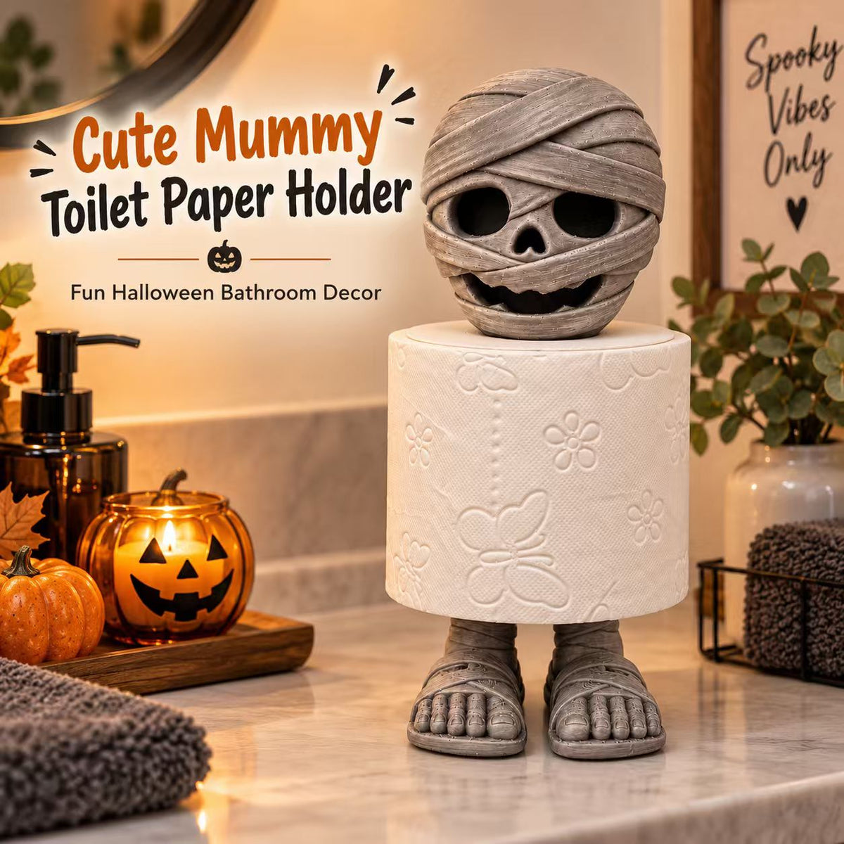 Mummy toilet paper holder, view 7
