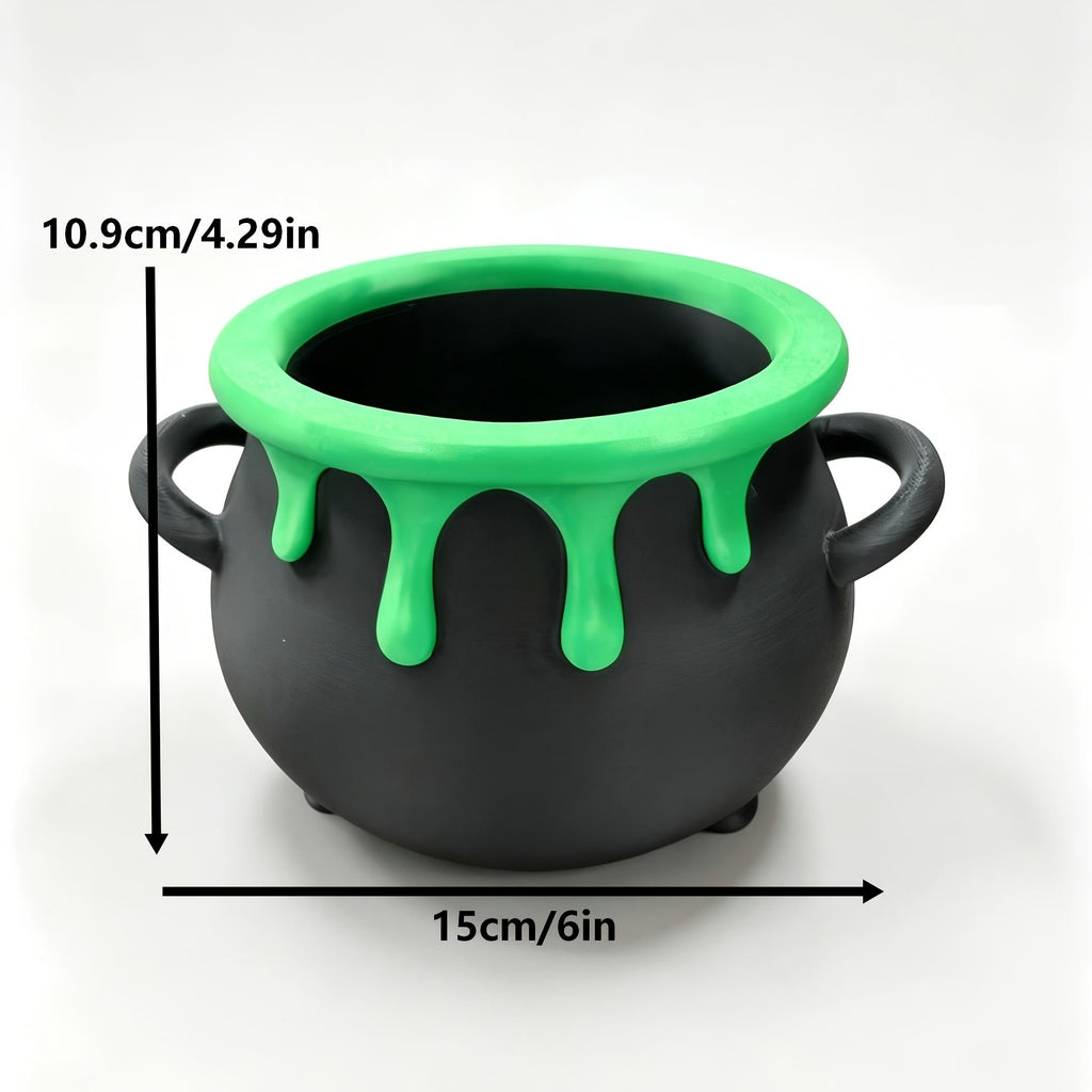 Witch's cauldron candy bowl, view 4