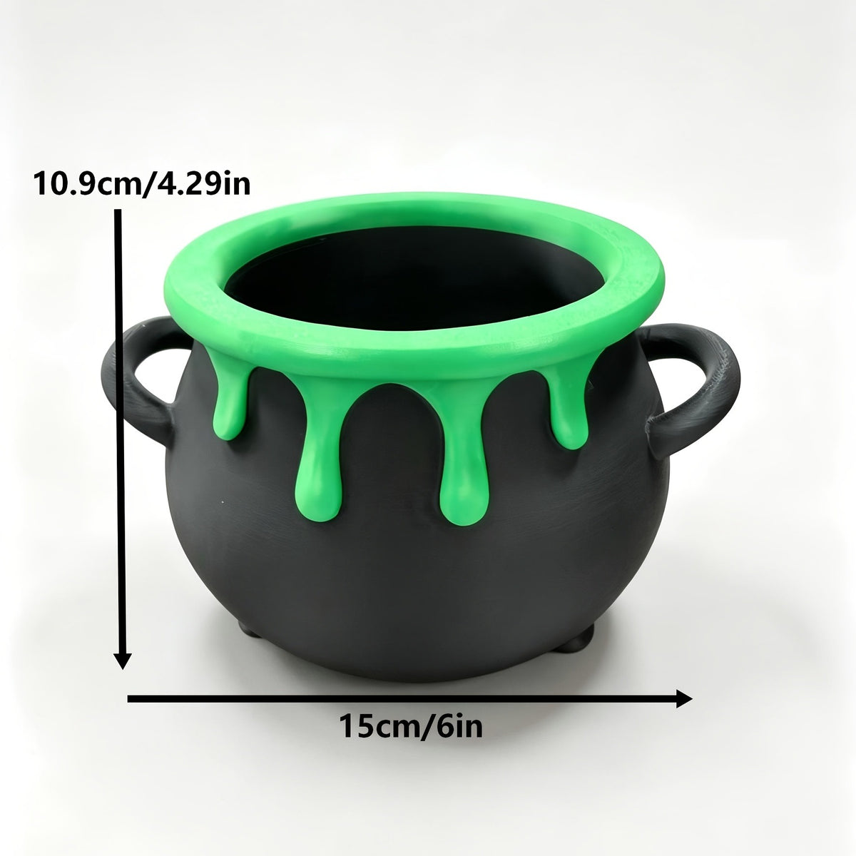Witch's cauldron candy bowl, view 4