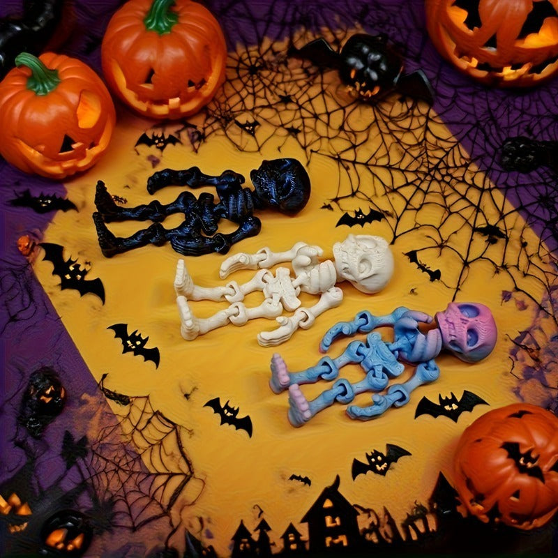 Posable mini skeletons party favor pack, view 9