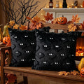 Halloween bat pillow covers