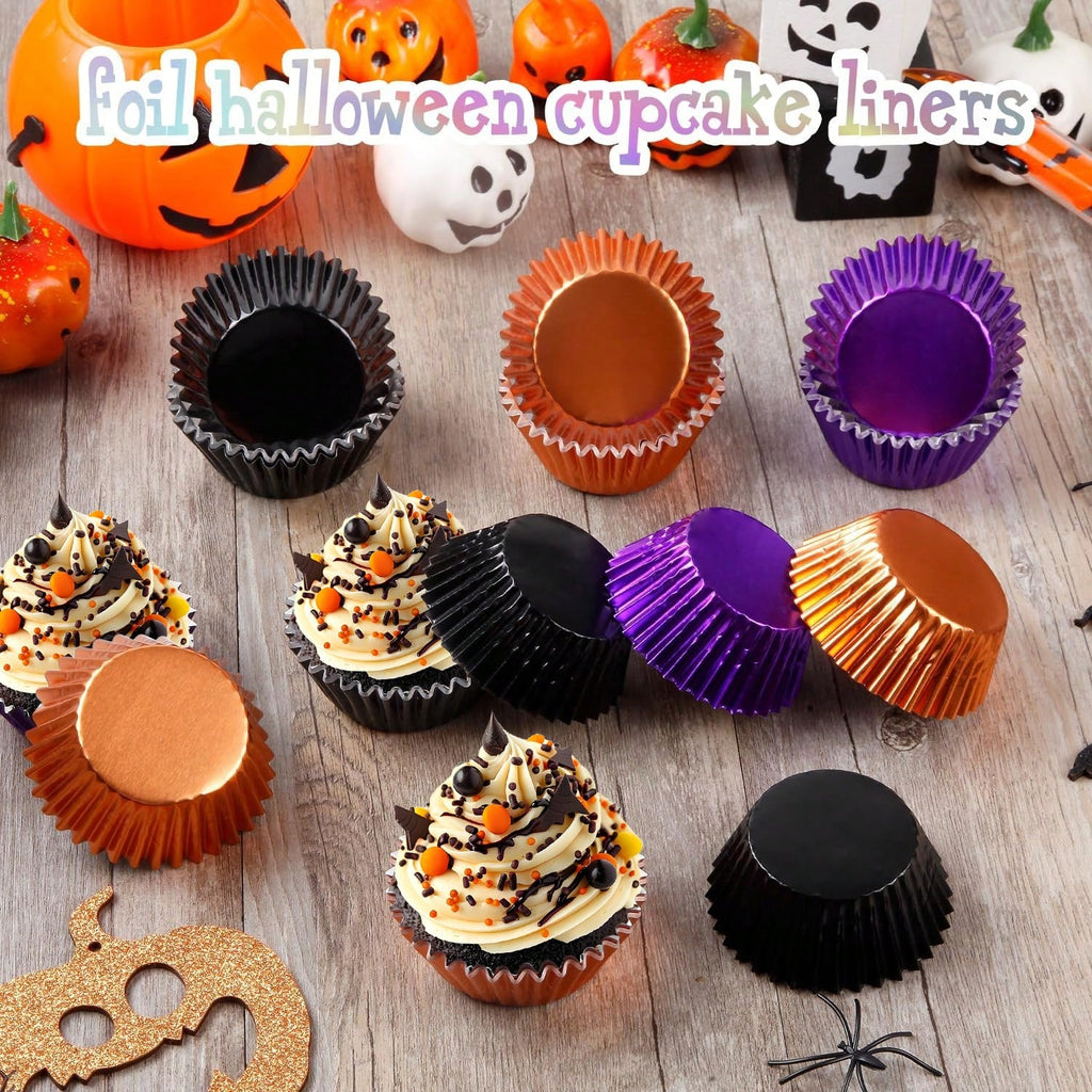 Halloween foil cupcake liners, 300-pack, view 8