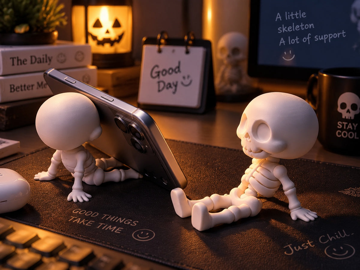 Skeleton phone stand