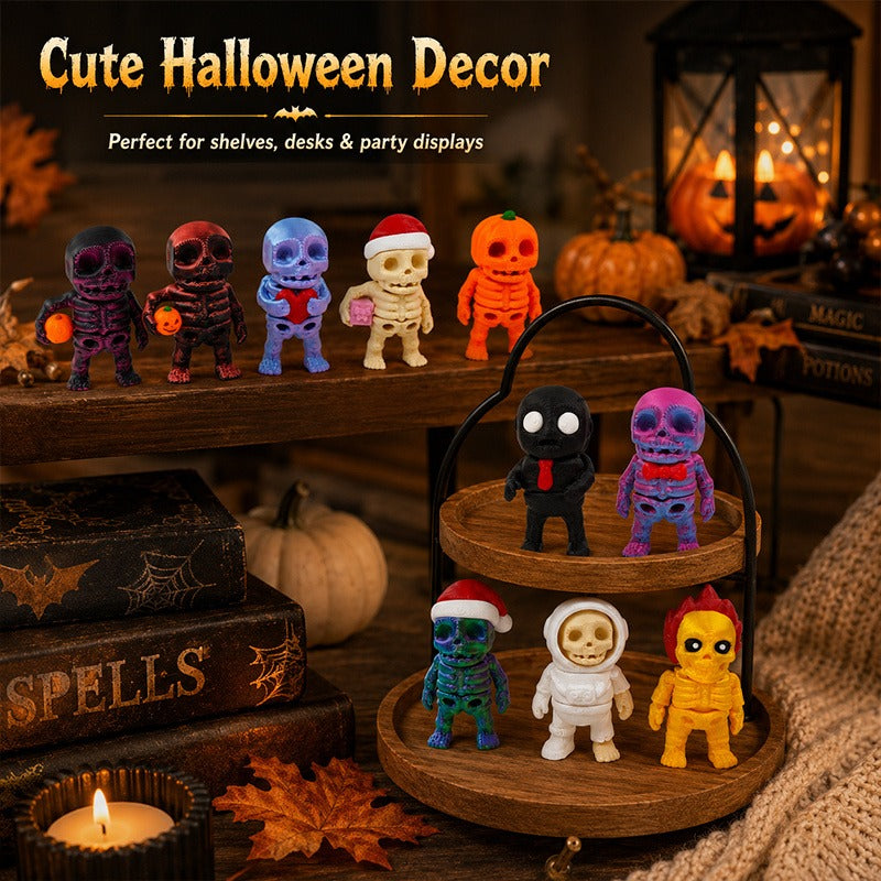 Mini skeleton figurines, 10-piece set, view 4