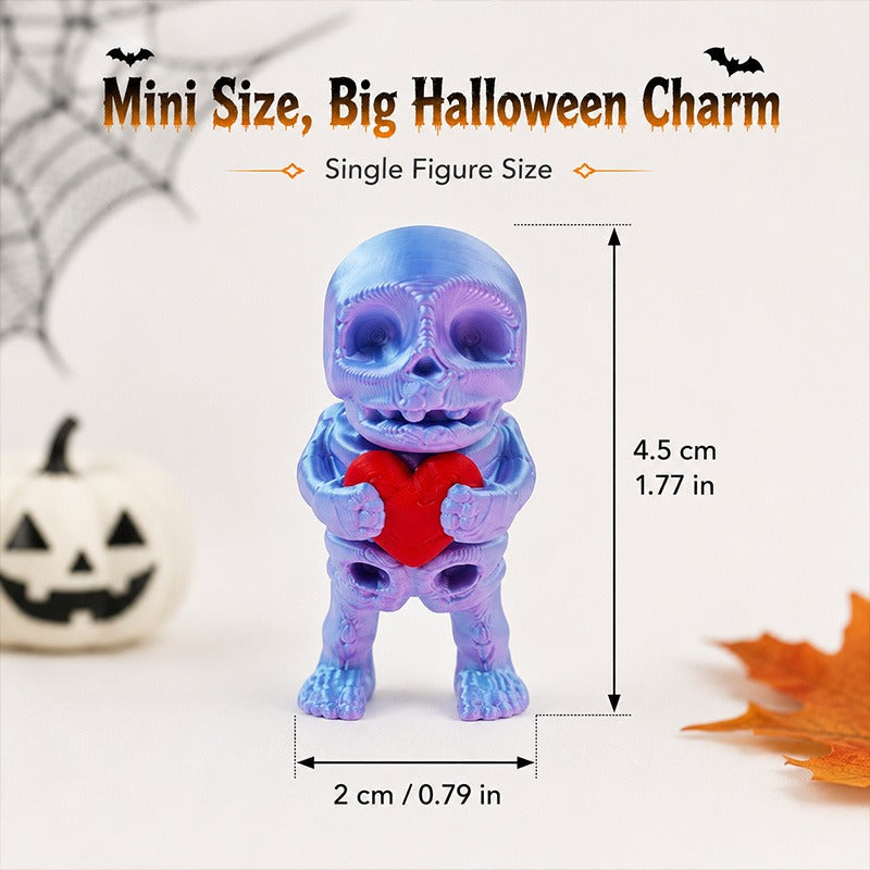Mini skeleton figurines, 10-piece set, view 5