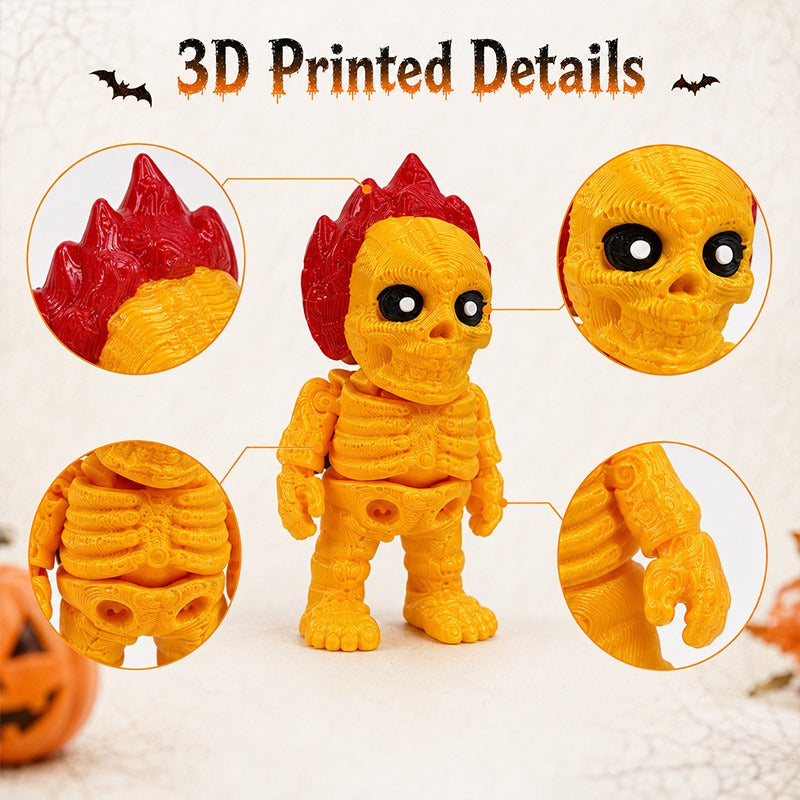 Mini skeleton figurines, 10-piece set, view 2