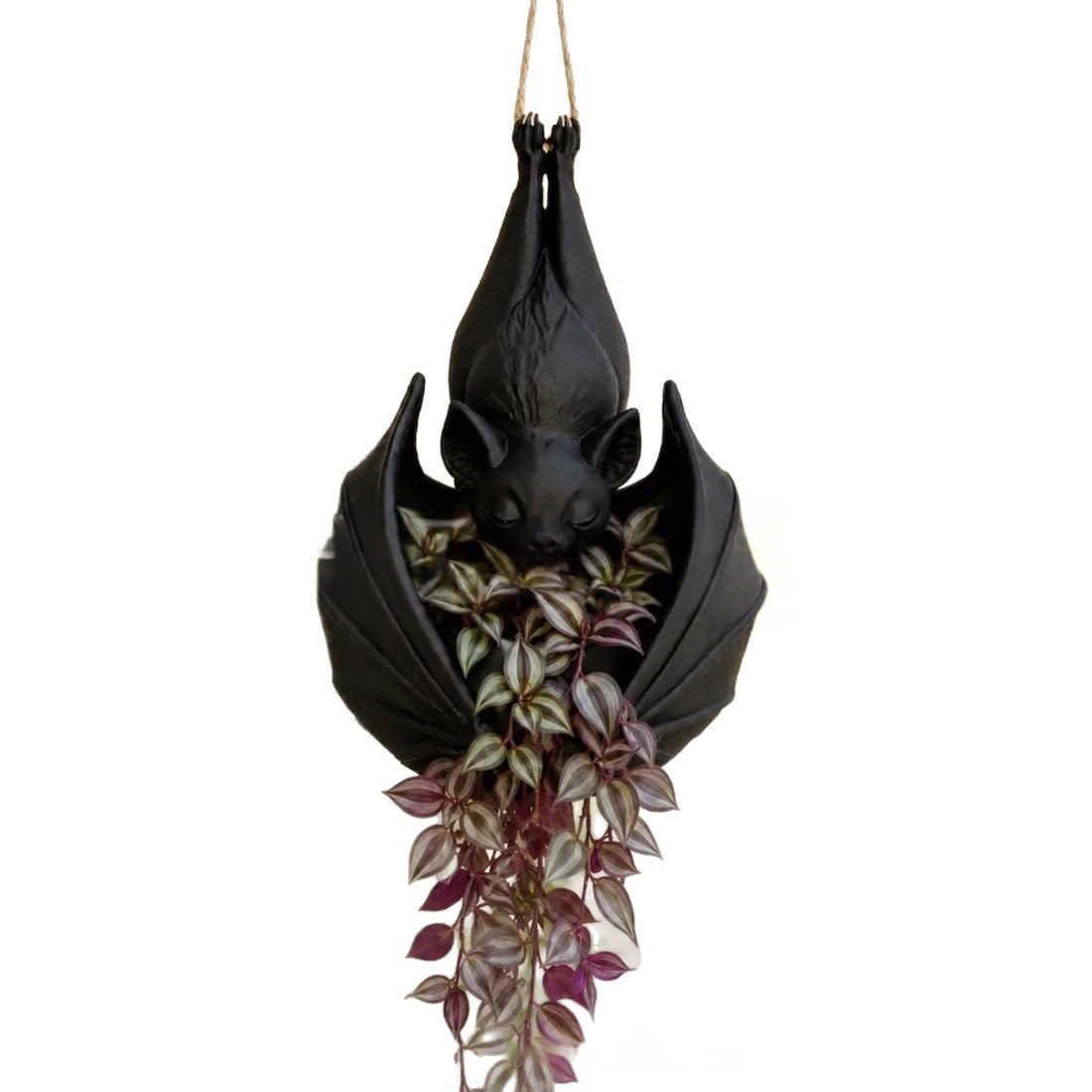 Hanging bat flower pot, view 5