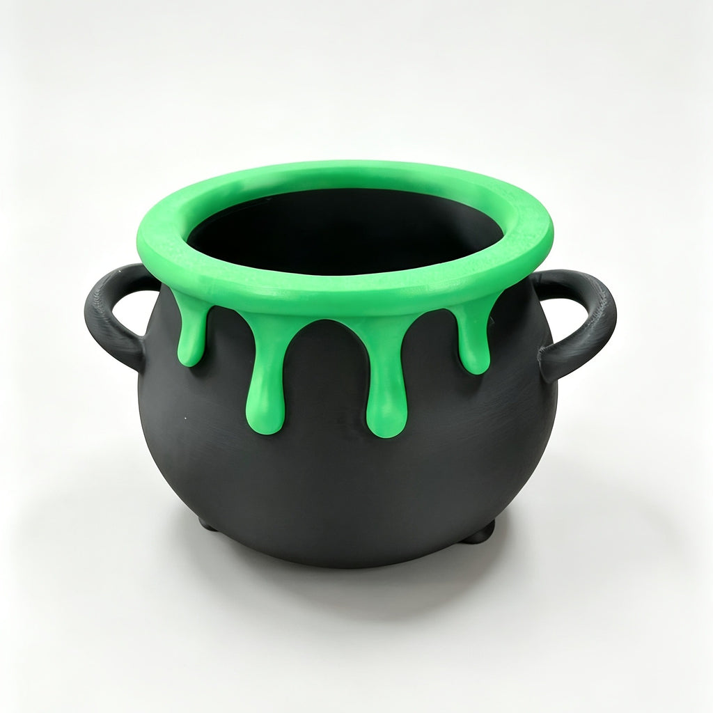 Witch's cauldron candy bowl, view 2
