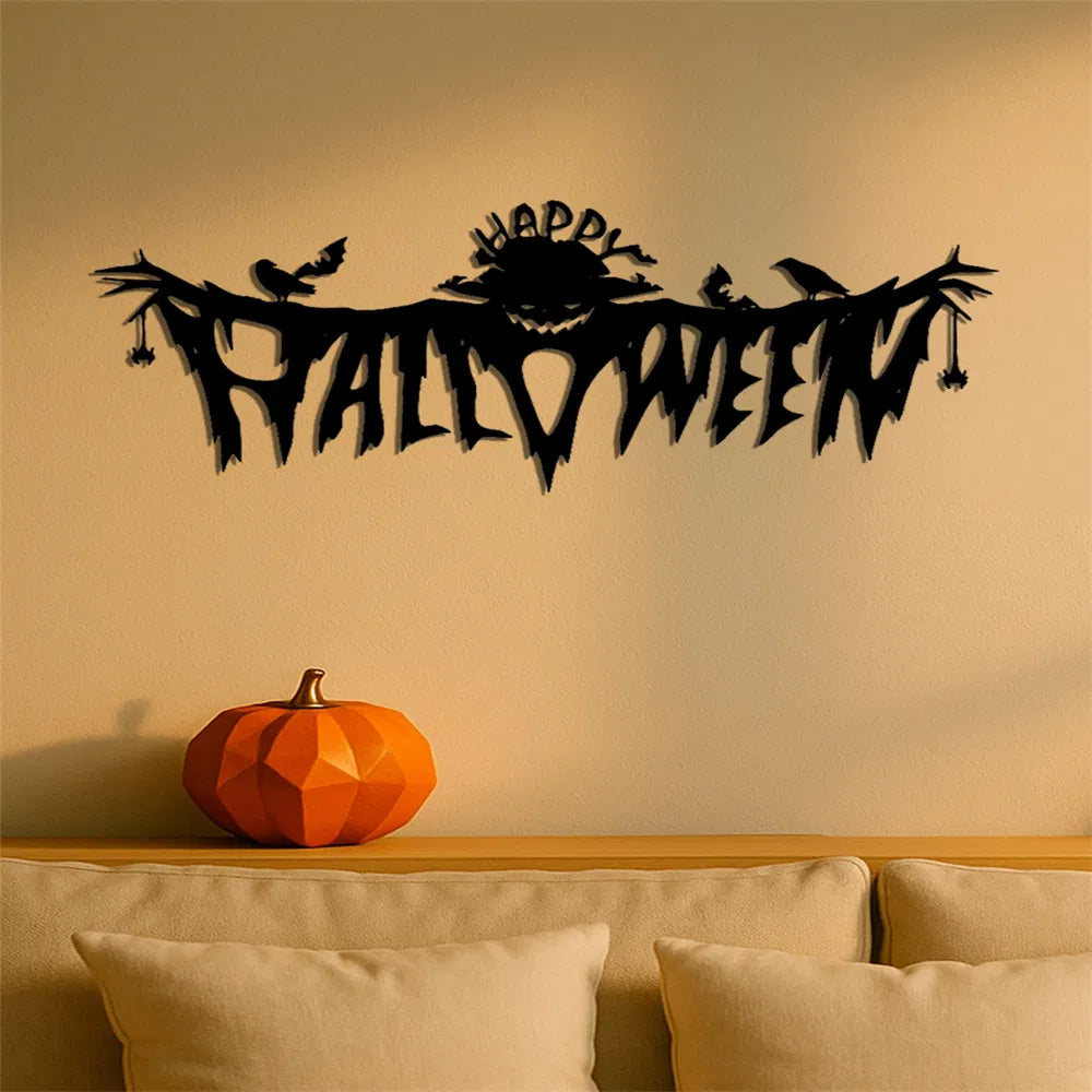 Happy Halloween metal wall art, view 6