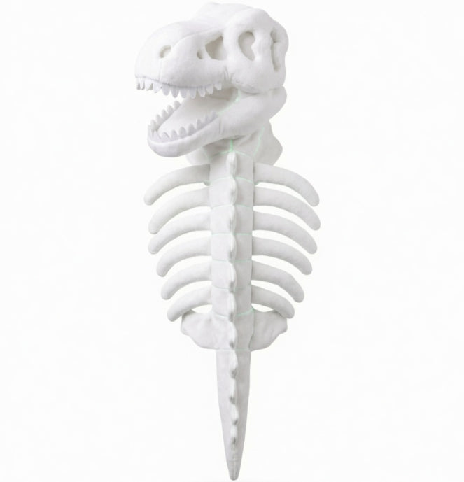 Glow-in-the-dark dinosaur skeleton pet costume, view 4